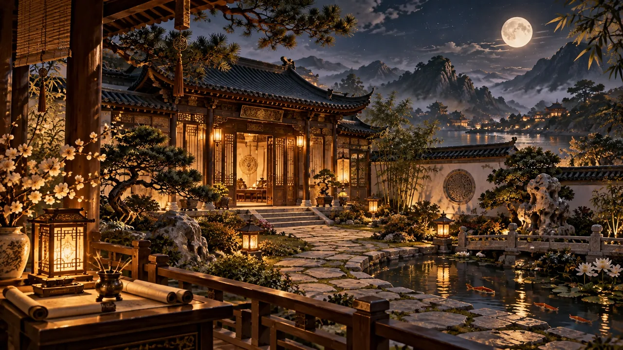 Nhà cổ, đất đai và nền tảng an cư tượng trưng cung Điền Trạch